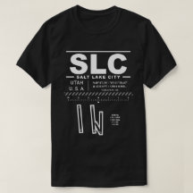 Salt Sjö City Internationell Airport SLC T-Shirt