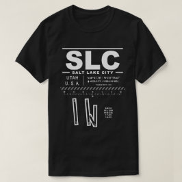 Salt Sjö City Internationell Airport SLC T-Shirt