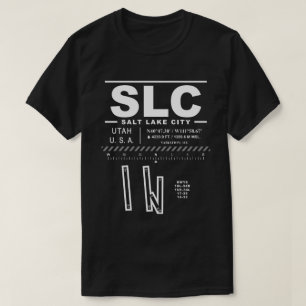 Salt Sjö City Internationell Airport SLC T-Shirt
