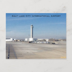 Salt Sjö City Internationell flygplats Vykort