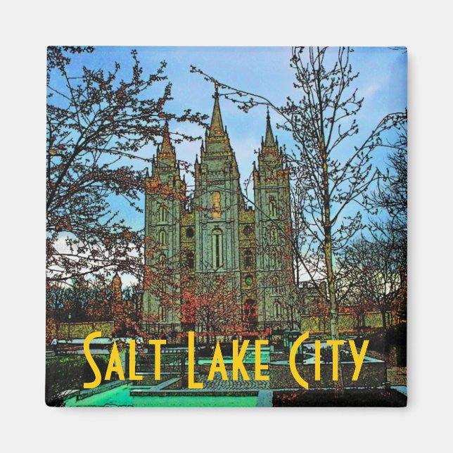 Salt Sjö City Magnet (Framsidan)