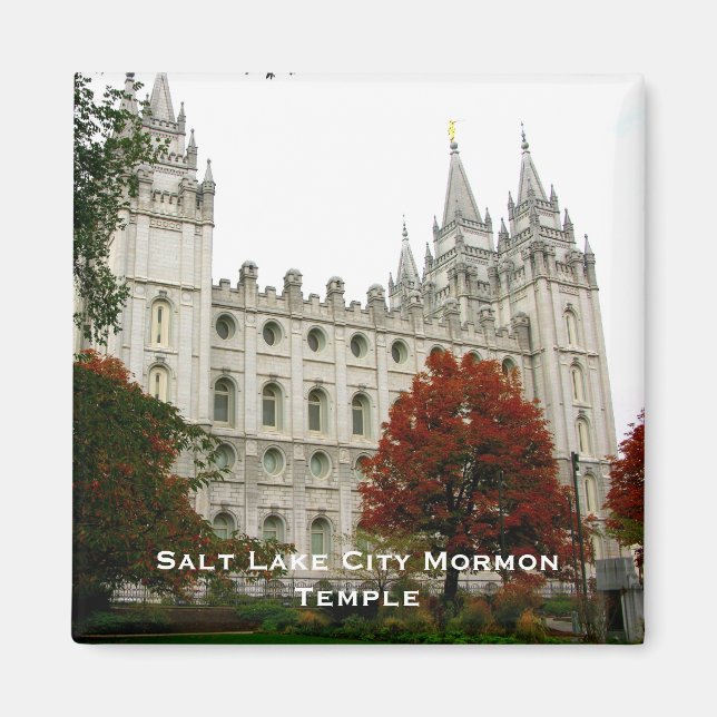 Salt Sjö City Mormon Temple Magnet (Framsidan)