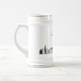 Salt Sjö City Personlig Skyline Beer Stein Sejdel