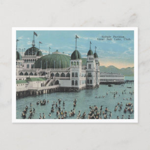 Salt Sjö City, Saltair Pavilion, 1920-talets Vinta Vykort
