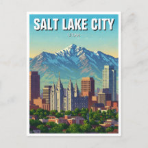Salt Sjö City Skyline Utah
