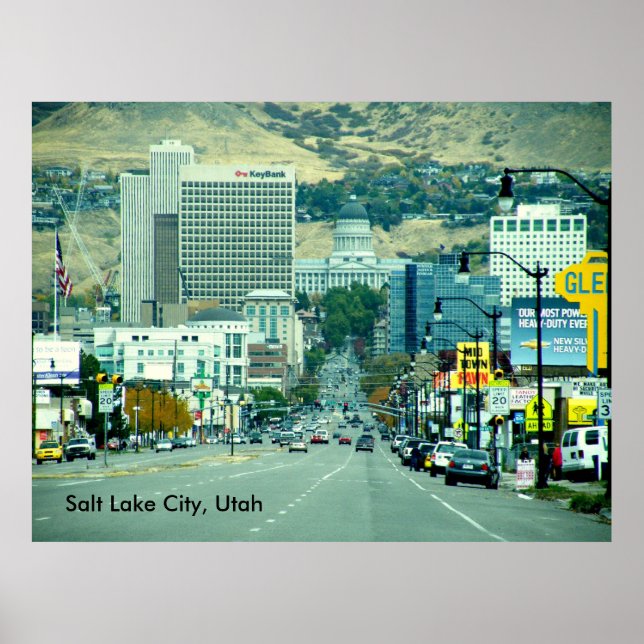 Salt Sjö City - State Street Poster (Framsidan)