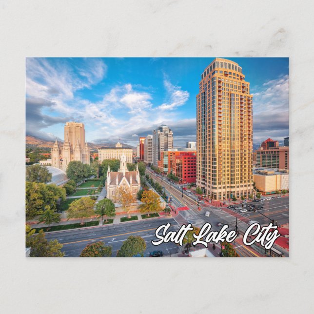 Salt Sjö City, Utah, Förenade Stater Vykort (Framsida)