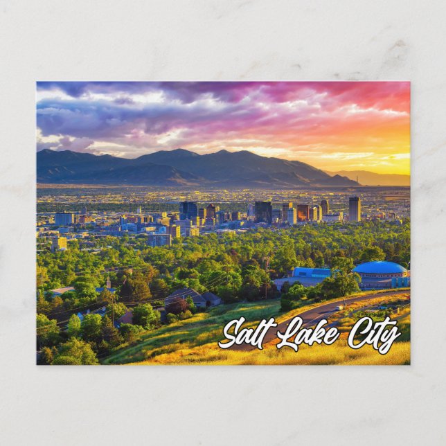 Salt Sjö City, Utah, Förenta staterna Vykort (Framsida)