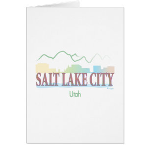Salt Sjö City,Utah Hälsningskort