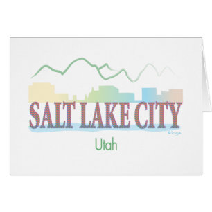 Salt Sjö City,Utah Hälsningskort