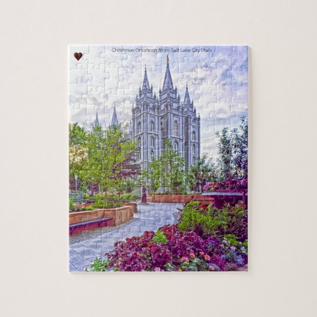 Salt Sjö City Utah Jigszle Puzzle Pussel (Vertikal)