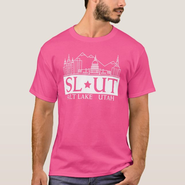 Salt Sjö City Utah men Hometown Home State Pride T Shirt (Framsida)