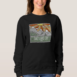 Salt Sjö City Utah Mountains UT Vacation Souvenir T Shirt