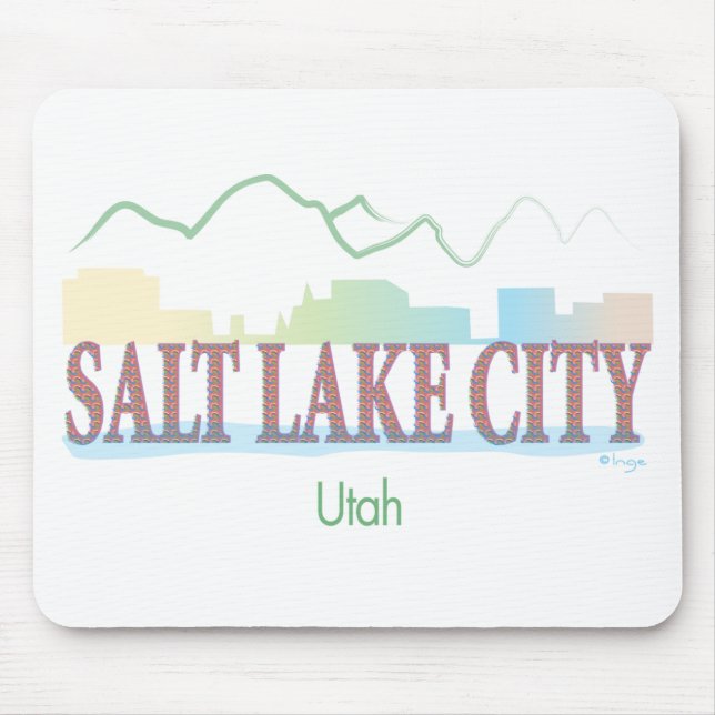 Salt Sjö City,Utah Musmatta (Framsidan)