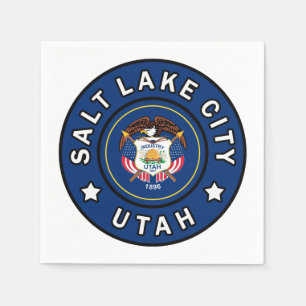 Salt Sjö City Utah Pappersservett