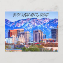 Salt Sjö City, Utah Postcard