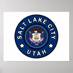 Salt Sjö City Utah Poster