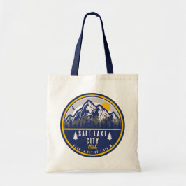 Salt Sjö City Utah Ski Souvenir Retro Vintage 80 s Tygkasse