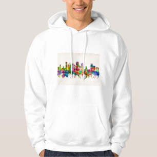Salt Sjö City Utah Skyline Hoodie