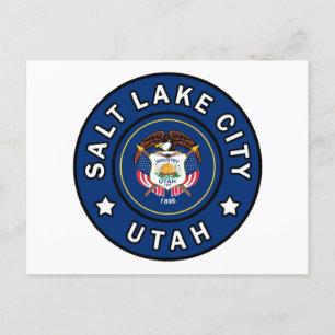 Salt Sjö City Utah Vykort