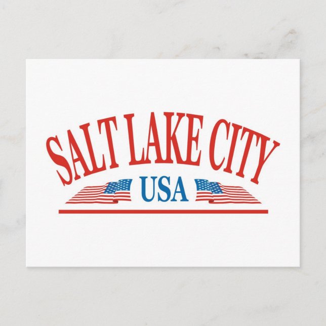 Salt Sjö City Utah Vykort (Framsida)