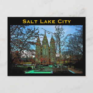 Salt Sjö City vykort