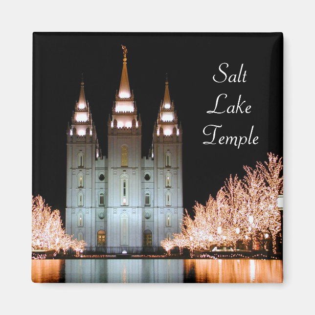 Salt Sjö LDS Temple Magnet (Framsidan)