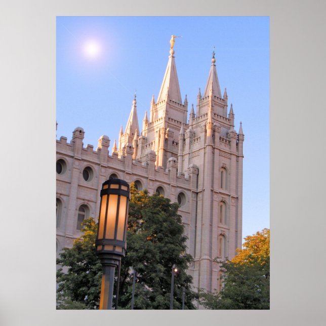 Salt Sjö Mormon Temple Poster (Framsidan)