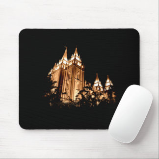 Salt Sjö Temple i natt Musmatta