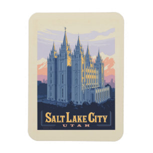 Salt Sjö Temple Salt Sjö City, Utah Magnet