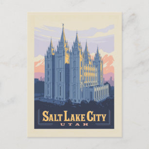 Salt Sjö Temple Salt Sjö City, Utah Vykort