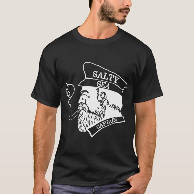 Salt Sjökapten  T Shirt (Framsida)