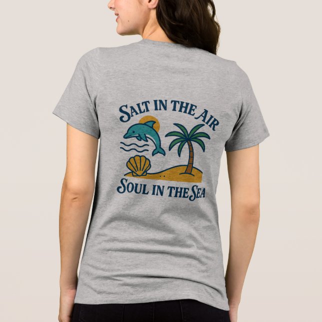 Salt & Soul Dolphin T Shirt (Baksida)