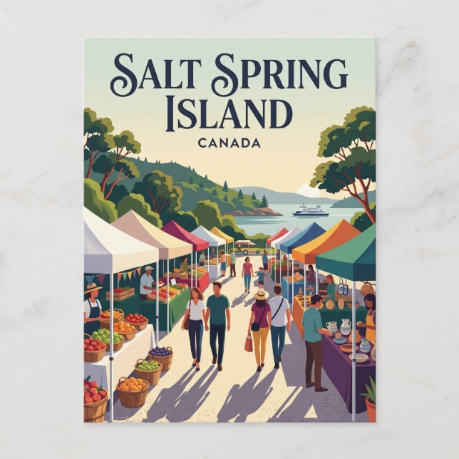 Salt Spring Island Kanada Vykort (Framsida)