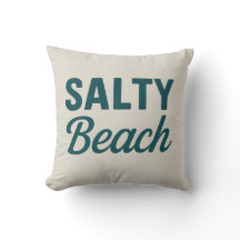 Salt Strand Reversibel Teal Kustdekor Grafik