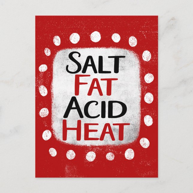 Salt Tjock Heat Postcard Vykort (Framsida)