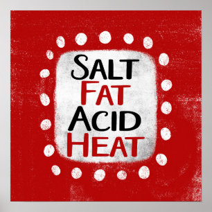 Salt Tjock Heat Poster Väggkonst