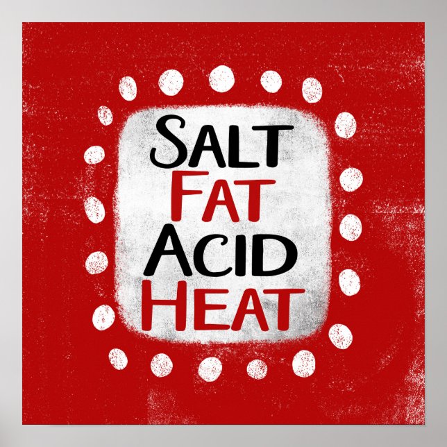 Salt Tjock Heat Poster Väggkonst (Framsidan)