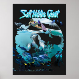 Salt Vatten Kusten Poster
