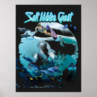 Salt Vatten Kusten Poster