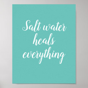 Salt Vatten lagrar allt avstavat utskrift av utskr Poster