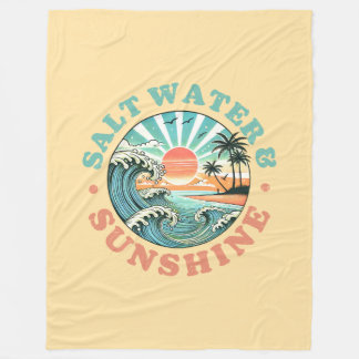 Salt Vatten & Sunshine Fleece Blanket