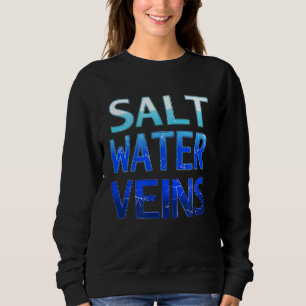 Salt Vatten Veins Ocean Watermen Surfa Sea Dive Fi T Shirt