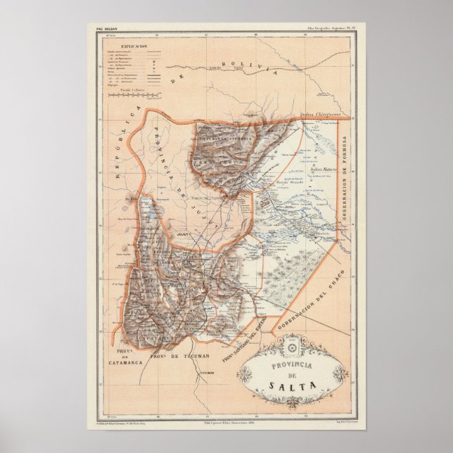 Salta, Argentina Poster (Framsidan)