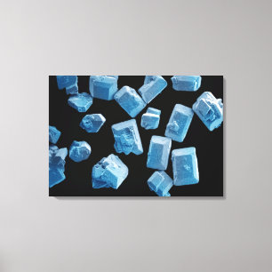 Salta kristaller (NaCl) Canvastryck