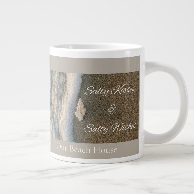 Salta Kyssar & Salta Önskningar Strandhus Kustnära Jumbo Mugg (Höger)