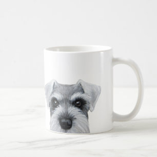 Salta och peppra schnauzeren, grå färg, original kaffemugg