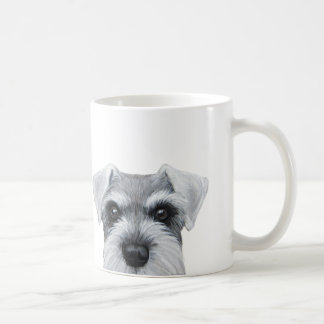 Salta och peppra schnauzeren, grå färg, original kaffemugg