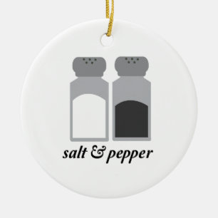 Salta & peppar 1 julgransprydnad keramik