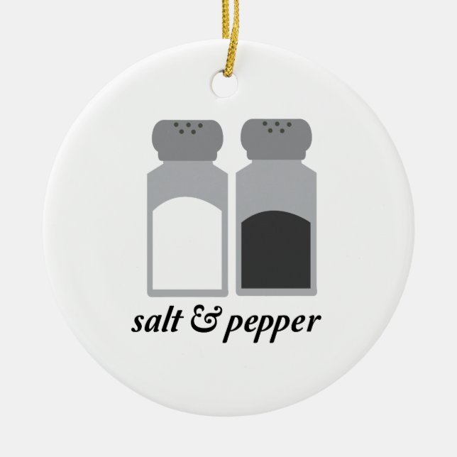 Salta & peppar 1 julgransprydnad keramik (Framsidan)